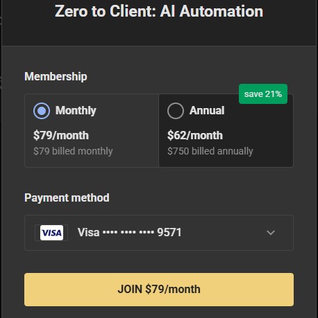 Step 2: Select payment method